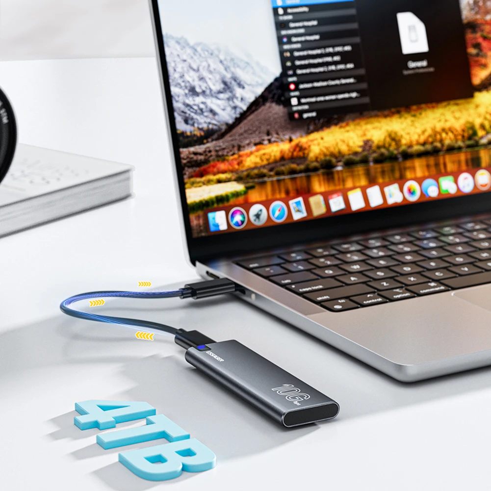  ϵ ̺ ڽ, USB 3.2 C Ÿ, ޴ ϵ ũ ڽ, ָ Ʈ ̺ Ŭ, M.2 SATA NVMe SSD ̽, 10Gbps ӵ