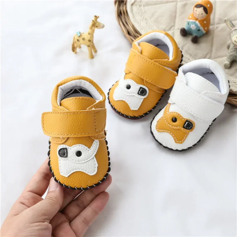 

Baby Shoes 0-1 Year Old Cartoon Elephant Baby Shoes Rubber Sole Anti-slip Comfortable Toddler Shoe Autumn