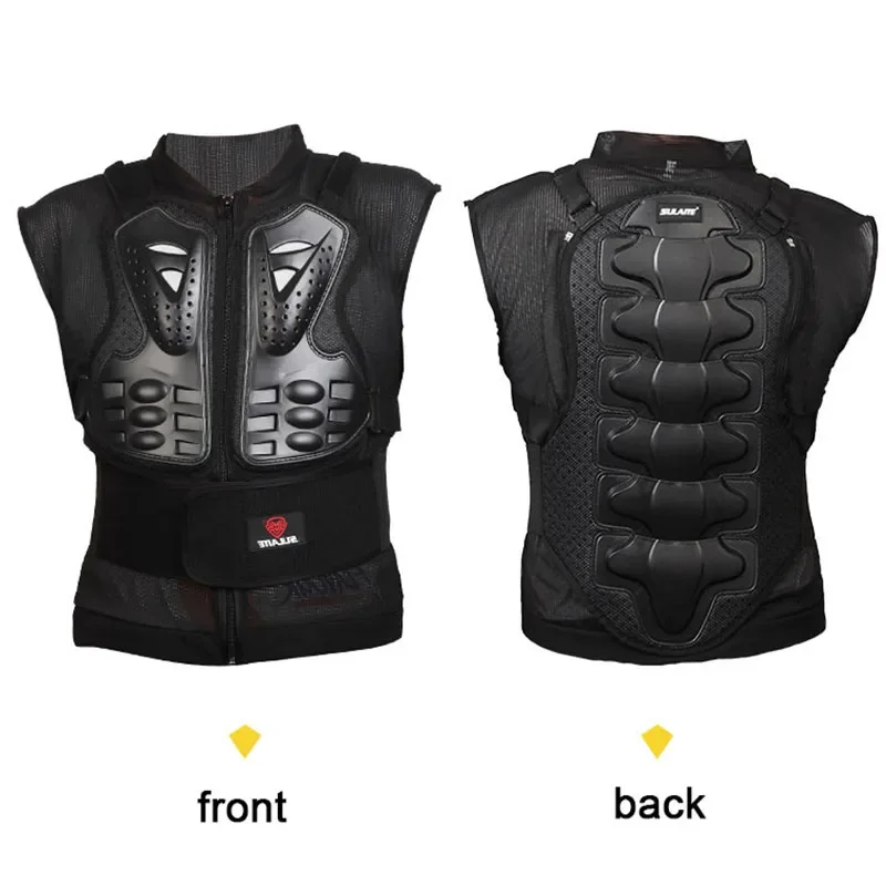 Motorcycle Armor Jacket Chest Protector Sleeveless Off-road Riding Armor Vest Jacket Back Guard