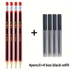 Plastic Mechanical Automatic Pencil 2.0 Replaceable Black Refill Color Lead Sharpener Hexagonal Barrel For Writing 12 Color 6