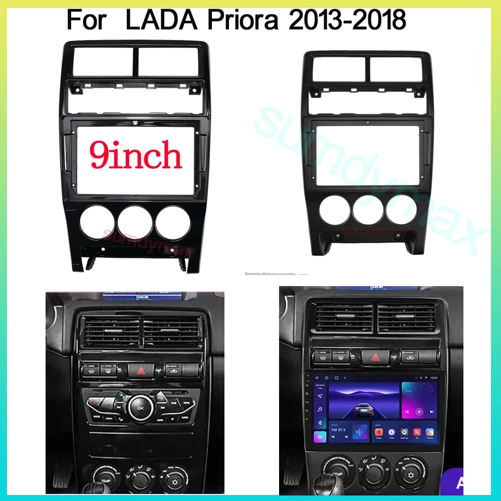 

9 inch 1din big screen android Car Radio Fascia for LADA Priora 2013-2018 car radio frame Dash Mount Kit