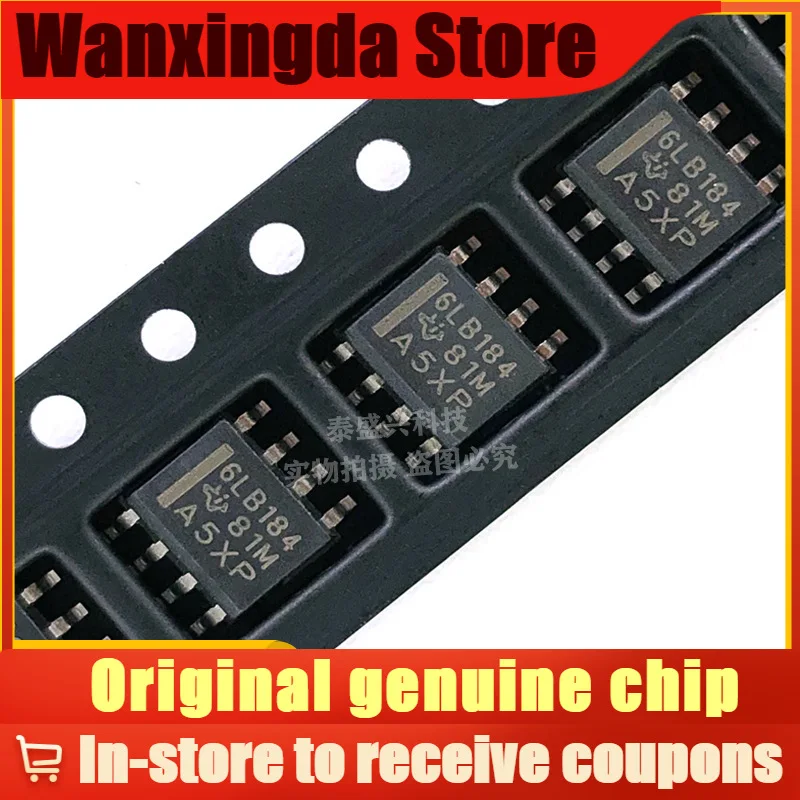 

Original SMD SN65LBC184DR Silk Screen 6LB184 Package SOP-8 Drive Transceiver Chip IC