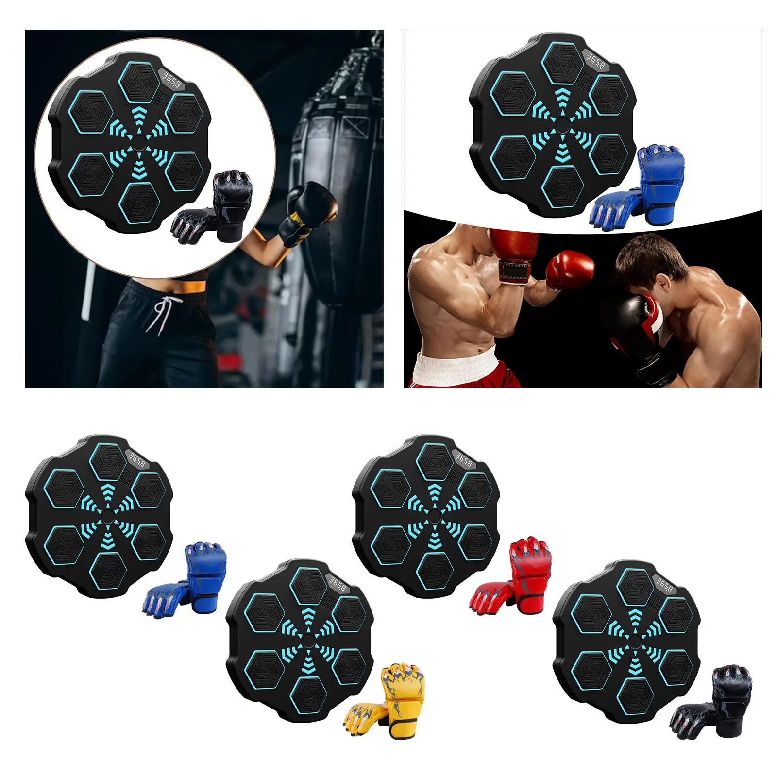 Boxing Machine Reaction Target for Kids Adults Wall Mount Electronic Boxing Wall