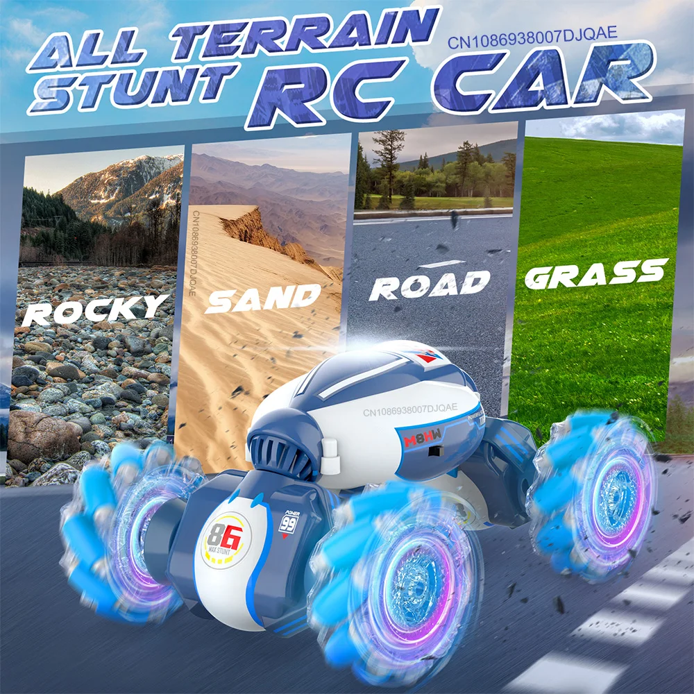 1:18 Drift Remote Control Car for Kids Toy Car Radio Watch Gesture Sensor RC Stunt Car Off Road with Music Light for Boy Girl 3