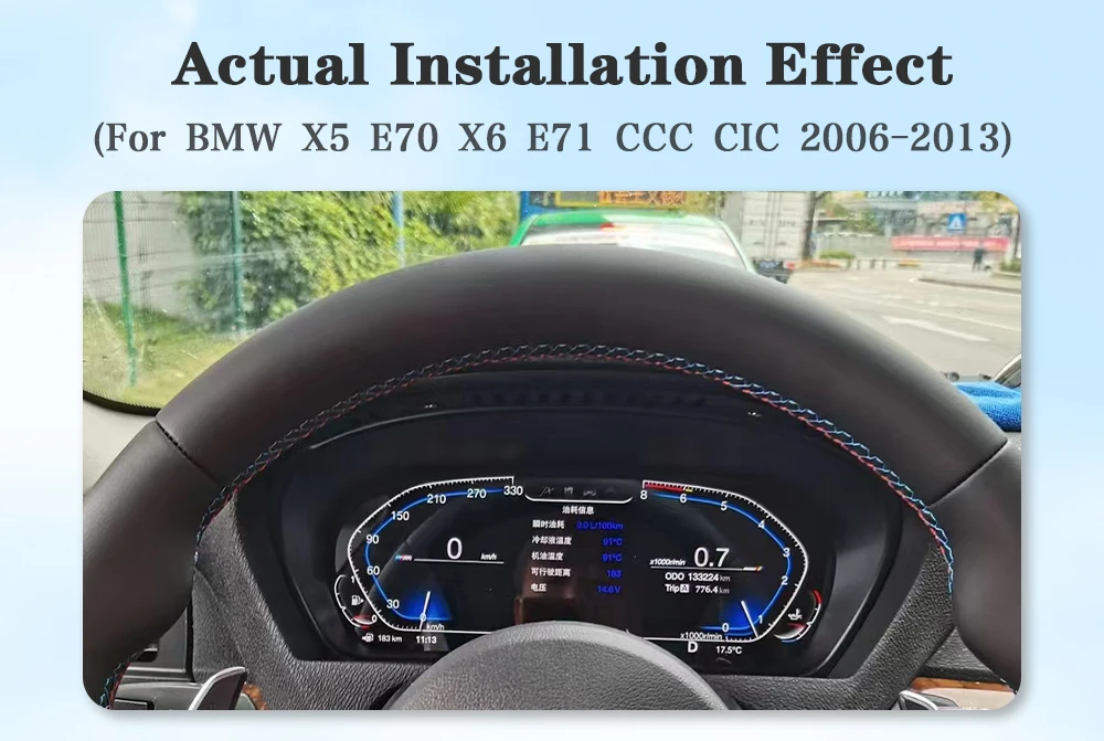 AUTOTOP 12,3 "1920*720 Virtuelles Cockpit Digital LCD Gauge Cluster Tachometer Für BMW 3 4 Serie F30 F31 F34 F32 F33 F36 NBT EVO – Detail 4