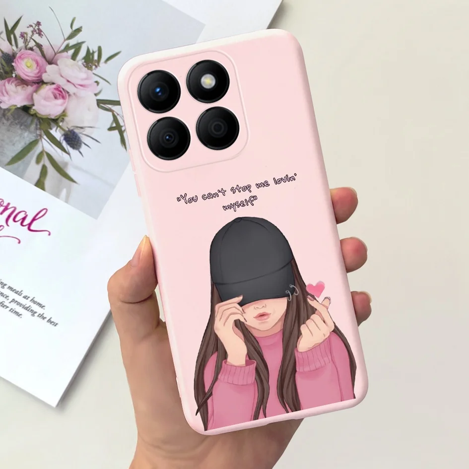 Lovely Heart and Floral Painted Soft Bumper Case