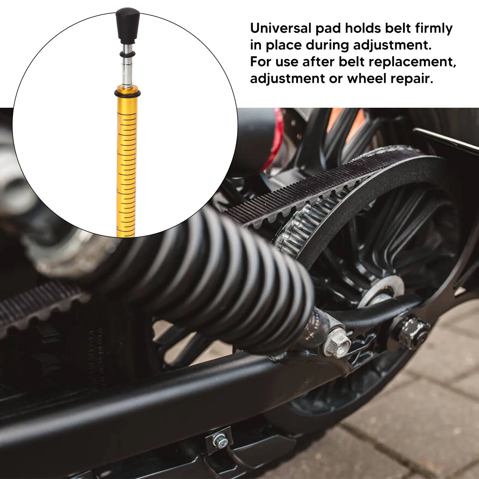 Universal 10 Lb Belt Tension In Gauge Metal Motorcycle Belt Tension Tools For Accurate Motorcycle Setting Belt Tension Gauge