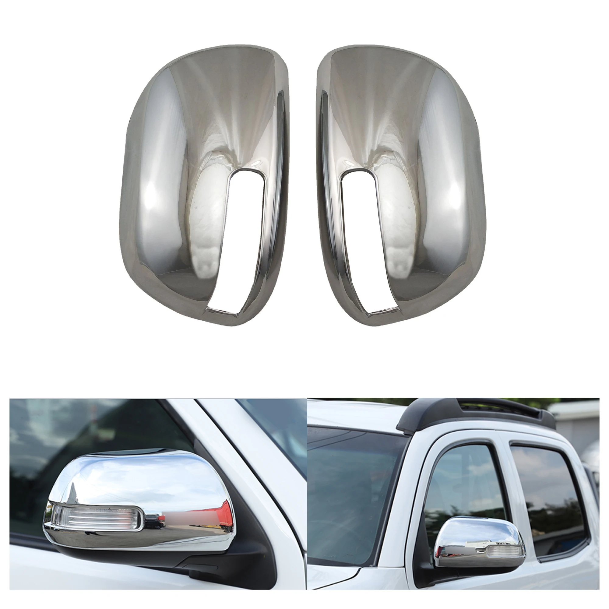 For Vanguard 2008-2012 VOXY NOAH 70 ALPHARD20 VELLFIRE Novel style 2PCS ABS Chrome plated Rear view door mirror cover