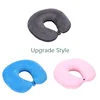 Nanoparticles U Shaped Travel Pillow Neck Support Headrest Microbeads Filling Colorful Soft Cushion Flight for AirPlane Car 4