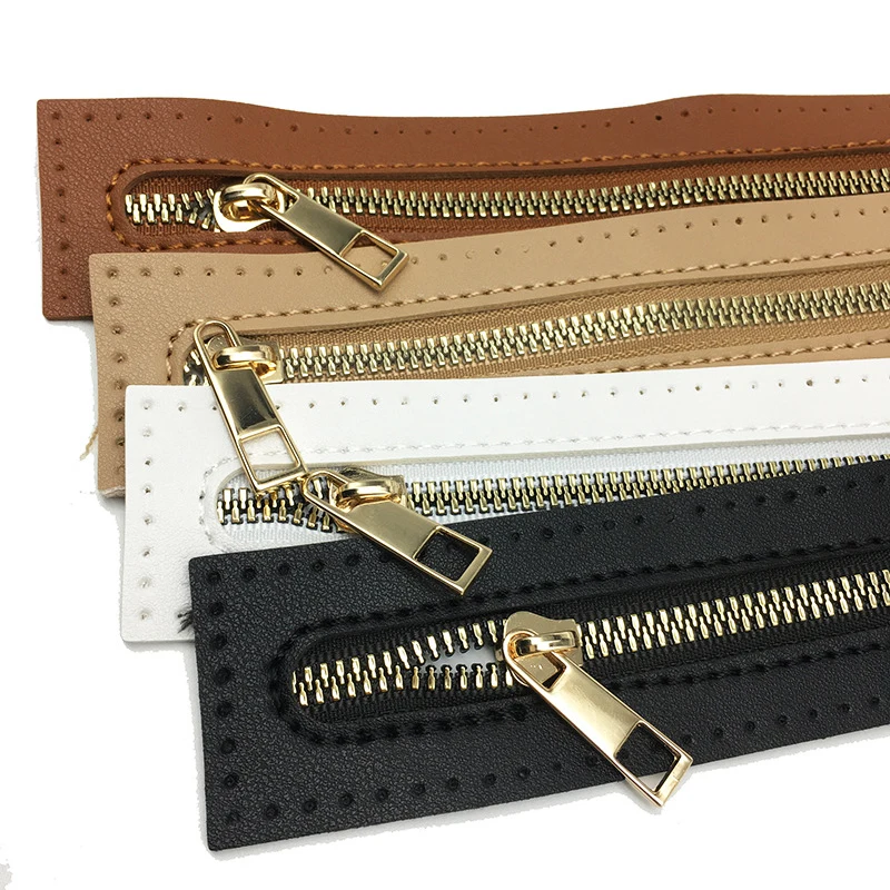 

Bag Accessories Zipper Stitch For Woven Bag Hardware PU Leather Zipper Accessories Clothes Woven Bag Sewing High Quality