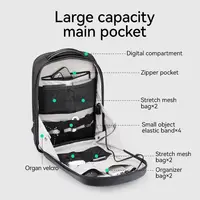 Mark Ryden New Design Laptop Backpack Anti-theft Waterproof School Backpacks USB Charging Men Business Travel Bag Backpack 2