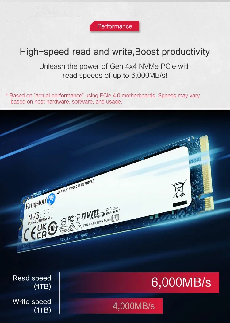 Kingston NV3 500GB/1TB/2TB SSD 3個セット Kingston NV3 500GB 1TB 2TB M.2 SSD Internal Solid State