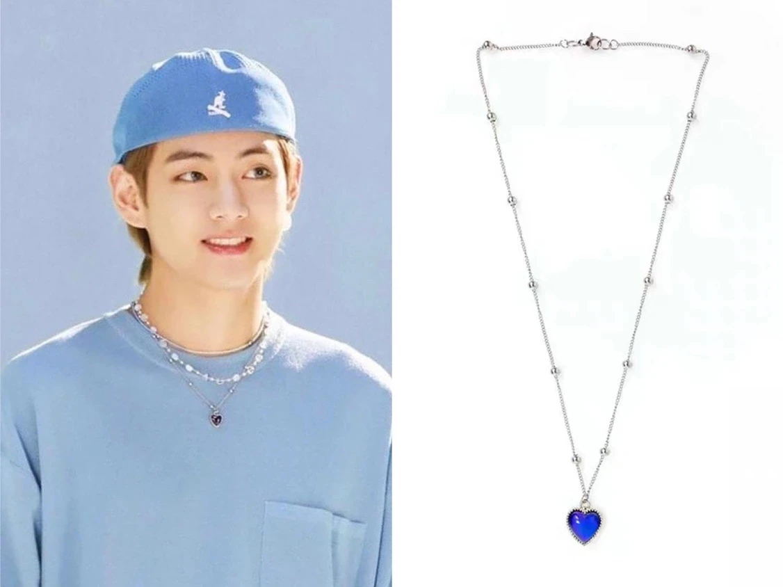 Collana Choker In Pelle Finta BTS Bangtan Boys Con Pendente Tondò E Foto – Acciaio Inox