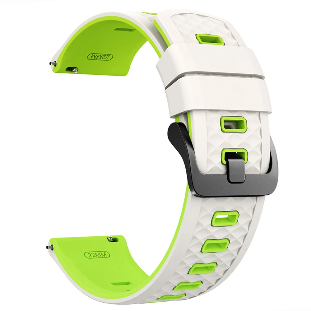 Enhanced Silicone Sports Strap, 22mm