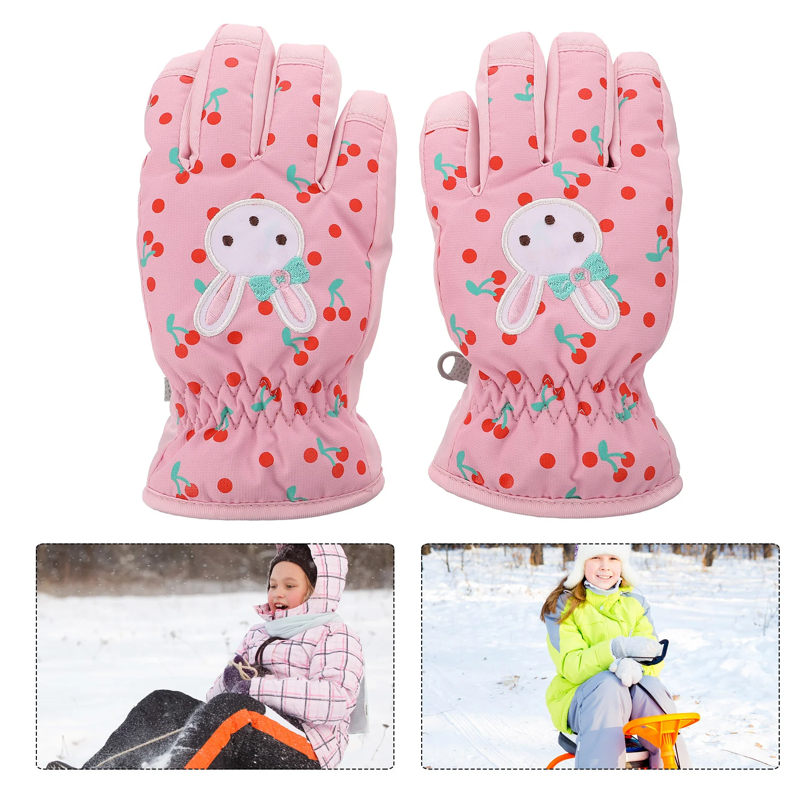 

1 Pair Children Kids Warm Ski Gloves Winter Ski Mittens Outdoor Winter Gloves