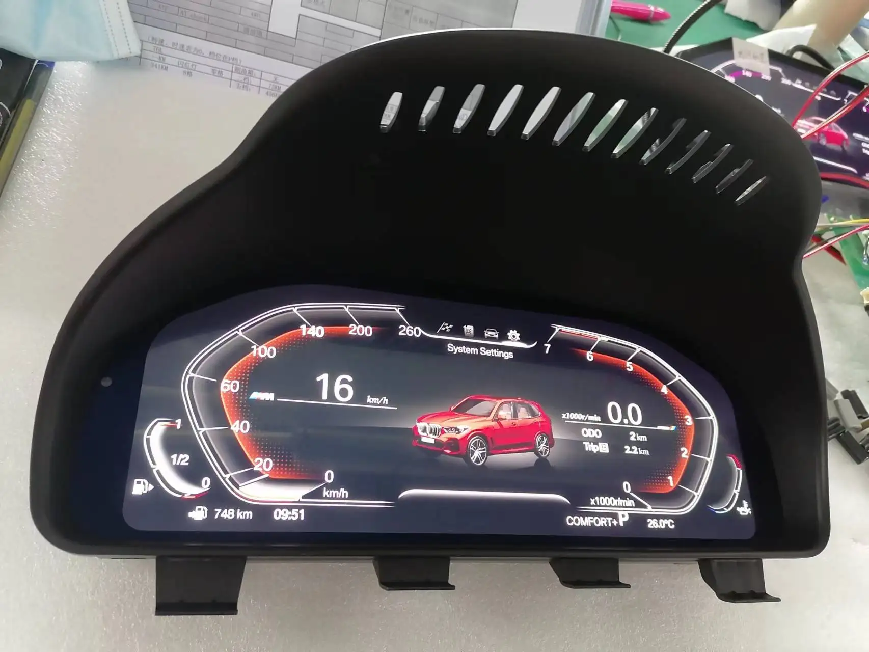LCD    , ú г, BMW F01 F02 F03 F04 F06 F07 F10 F11 F12 F13 F15 F16 F25, 12.3 ġ