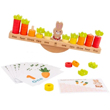 Drewniane Puzzle Puzzle edukacyjne równoważenie działania zabawki dzieci pierścień bloki do układania w stosy wieża wielki prezent dla dzieci i małych dzieci tanie i dobre opinie CN (pochodzenie) 4-6y