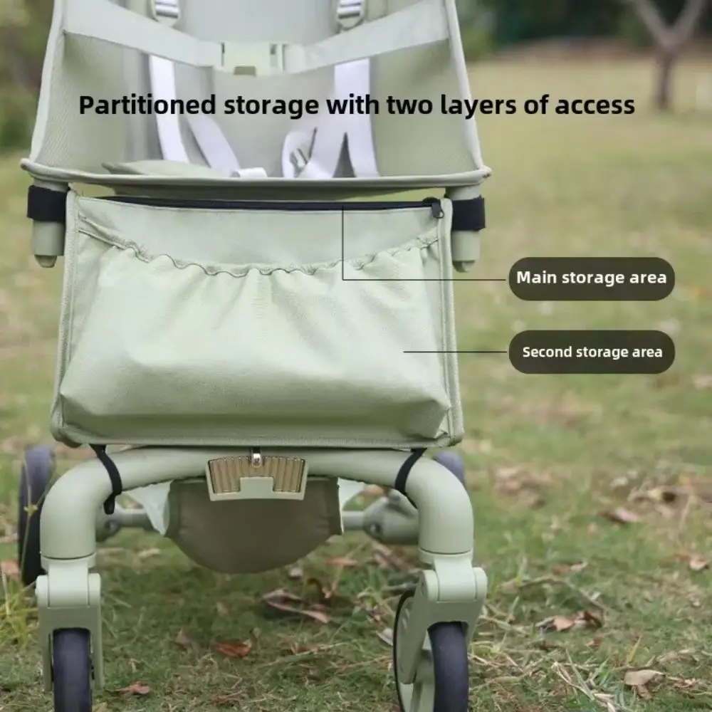 Multifunction Stroller Storage Bag Large-capacity Waterproof Stroller Hanging Bag Diaper Bottle Oxford Cloth Mommy Bag