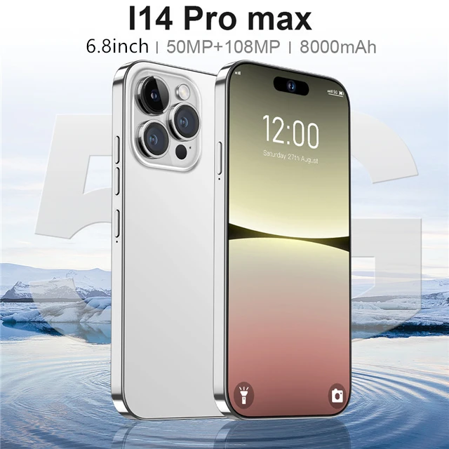 Free Shipping I14 Pro Max 6.5 Inch RAM 6G + ROM 128G Face Unlock HD Full  Screen Multifunction Cheap Smartphones On Android - AliExpress