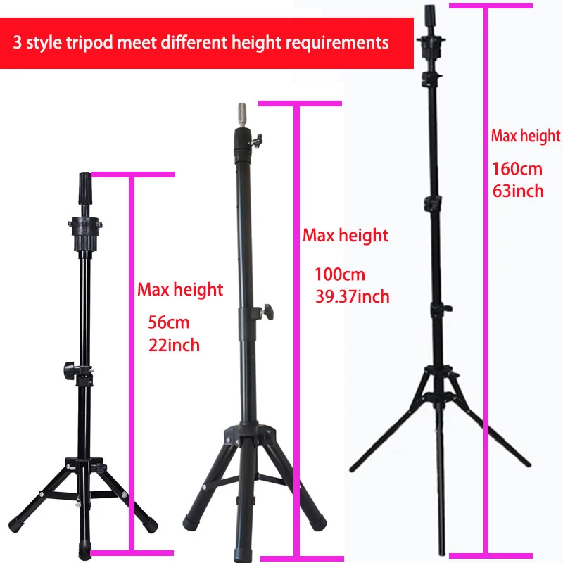 Training Head Kit For Hairstyles Mannequin Head With Synthetic Hair Dressing Doll With Clamp Wig Stand Tripod