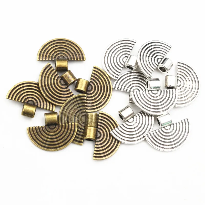 20pcs 20x16mm 청동 골동품 실버 컬러 팬 수제 매력 펜던트 DIY 쥬얼리 제작 액세서리 팔찌 목걸이