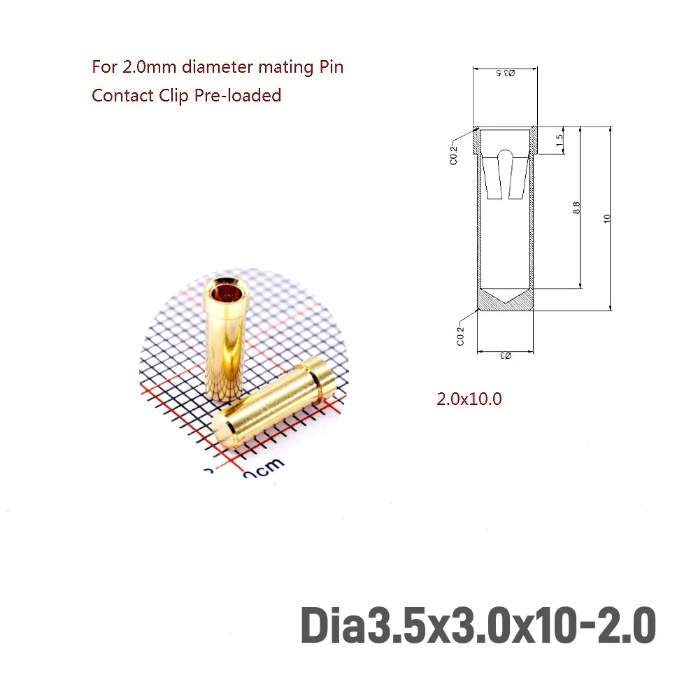 5-teilige Leiterplatten-Löt buchsen buchse Kontakt clip vor installierte Buchse für Anschluss durchmesser 0,5 1,0 0, 5 1,5mm Steck press passung – Detail 10