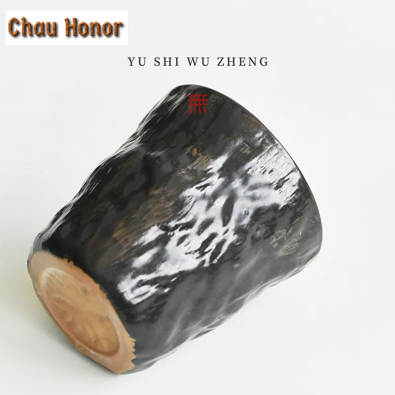 200ml Handcrafted Mountain Pottery Cola Mug Bubble Teacup Cold Hot Water Jug Hand Warmer Office Water Cup Tableware Ornaments