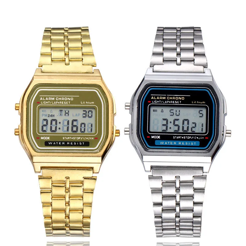 

2021 New Digital LED Watch For Men Multifunction Alarm Electronic Clock Waterproof Simple Men Women Stopwatch LED Watches Clocks