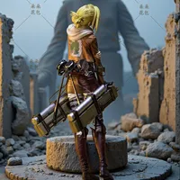 ⁦مجسم أنمي هجوم العمالقة - آني ليونهارت 28 سم | Attack on Titan Annie Leonhart Anime Figure 28cm⁩ - الصورة ⁦4⁩
