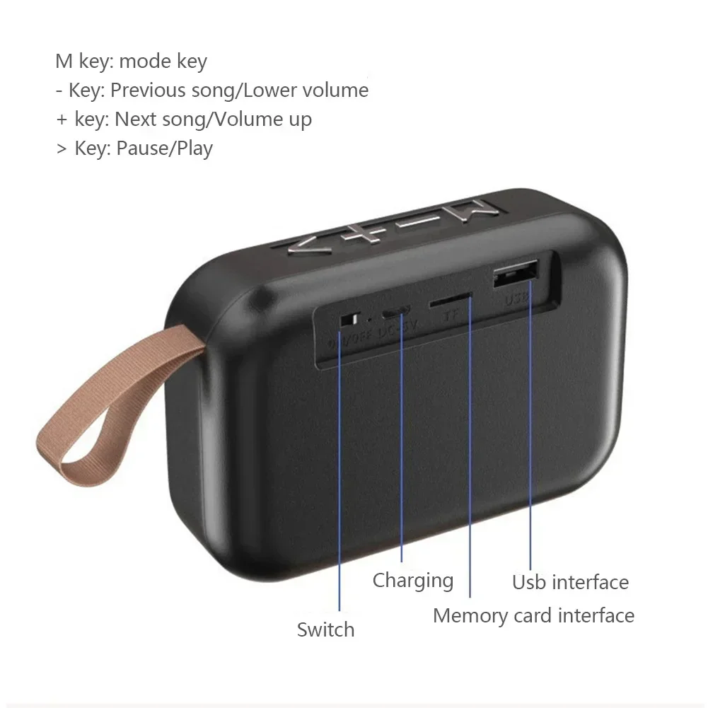 Portable Speakers Outdoor Bluetooth 5.0 Mini Oxford Loudspeaker Wireless Column 3D Stereo Music Player Surround Hifi sound Box