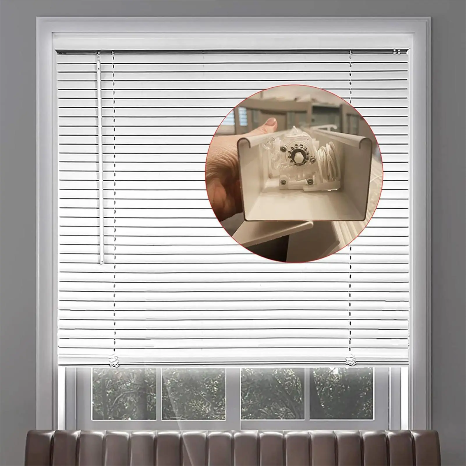 Blind Tilt Mechanism Replacement 2 Pieces Tilt Mechanism For Hexagonal Rod Heavy Duty Low Profile Wand Tilter Drapery Hardware