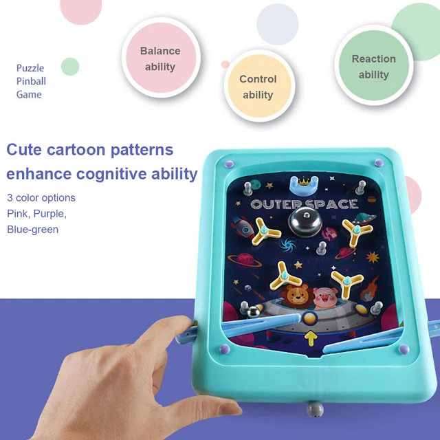 Children Desktop Pinball Game Machine Fun Parent-Child Interactive Pinball Games Toys Kids Table Shooting Board Games 5