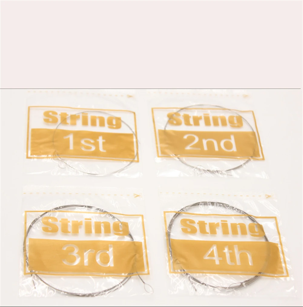 

Replacement Banjo String 4 Pcs 4 Set Coated Copper Alloy Wound Copper Silver Soft Sound Sweet Sound 100% Brand New