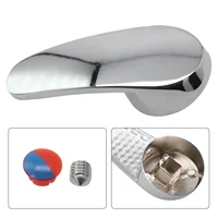 Bathroom Replacement Faucet Handle Chrome Plated Taps Cartridge Spool Faucet Single Metal Lever Handle Accessories  2
