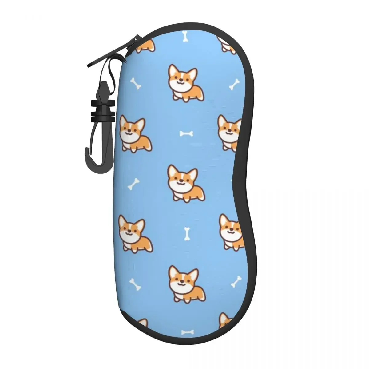 

Portable Eyewear Case Cover Cute Pembroke Welsh Corgi Dog Cartoon Soft Glasses Box Eyeglass Protector