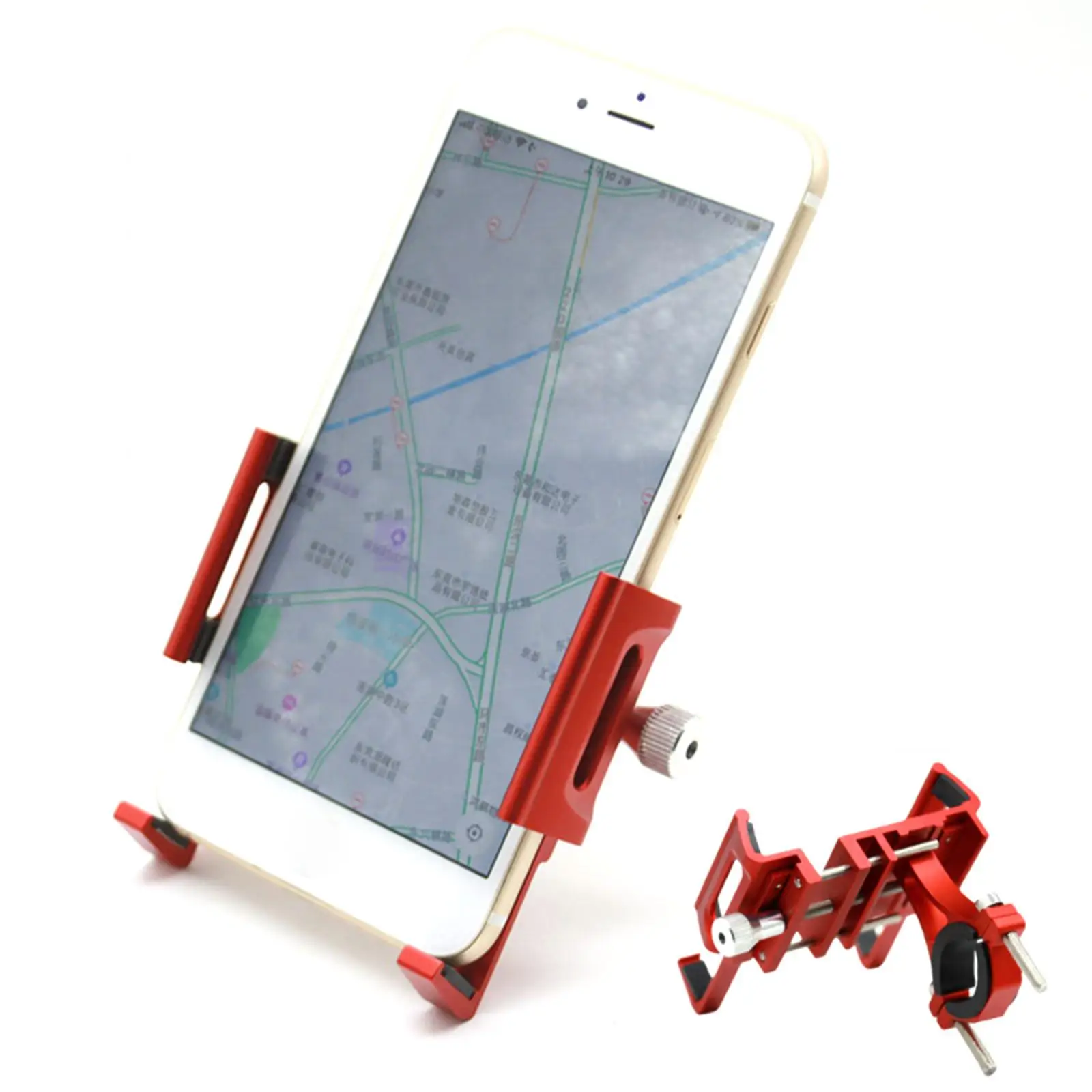 Phone Holder, Motorcycle Handlebar Phone Mount Clamp Stand, Scooter Bracket Bike