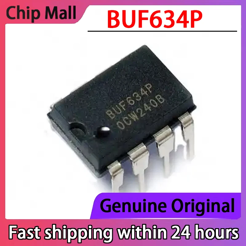 

2PCS New Original BUF634P BUF634 Package DIP8 Buffer Operational Amplifier Chip