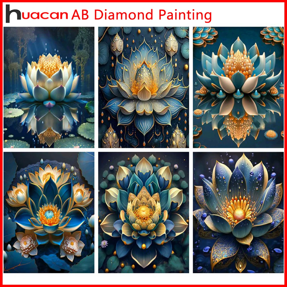 5d Diy Diamond Painting White Lotus Full Diamond Mosaic Embroidery Cross Stitch  Diamond Painting Kits Flower Scenery Home Decor - AliExpress