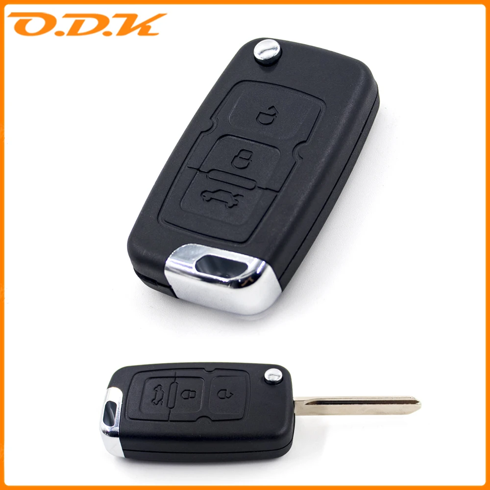 3 Button Car Remote Folding Key Fob Case For Geely Emgrand 7 EC7 EC715 EC718 Geely Emgrand 7-RV EC7-RV EC715-RV EC718-RV key case car key shell car remote key car key key shell