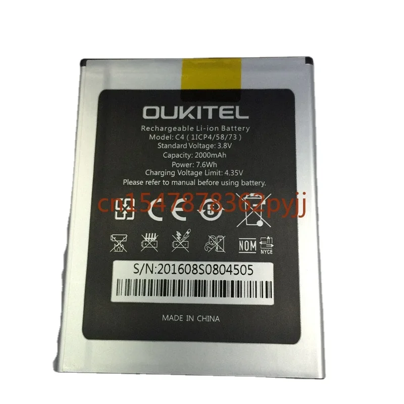 

Дата производства 2021 года для аккумулятора OUKITEL C4, 2000 мАч, длительное время ожидания, высокая емкость для аккумулятора OUKITEL C4