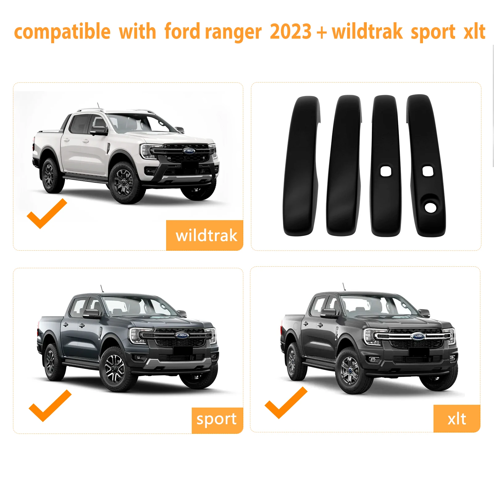 Couvercle De Lampe Frontale À Led Pour Ford Ranger 2022 2023 T9