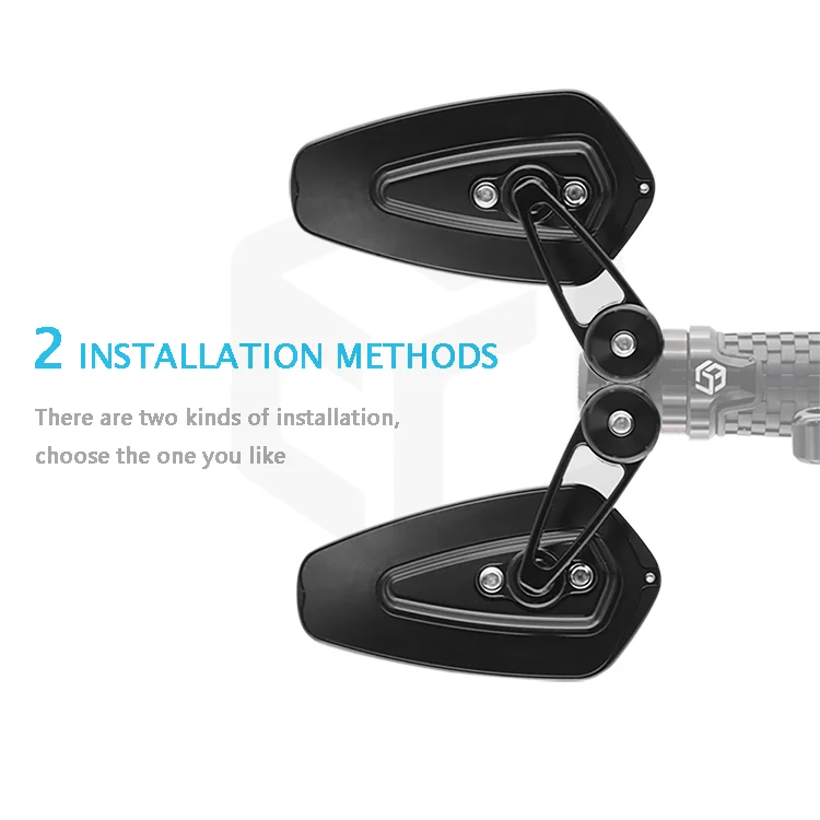 Specchietto Grandangolare Per Moto 180 Gradi - Universale, Cromato, Antiscivolo - Foto 8