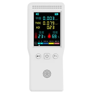 Co2 Meters Air Quality Detector Air Quality Detector PM2.5 PM10 HCHO TVOC CO2 With Backlight LCD Color Display