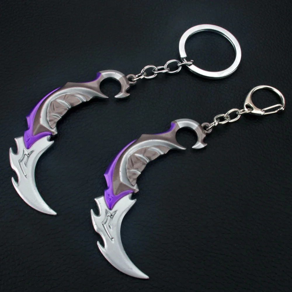 CsGo Knife KeyChains Valorant Karambit Key Chains Weapon Model CS GO Keyring llaveros Pendant Key Holder Game Jewelry Gift