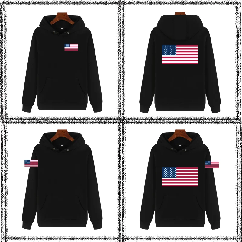 Customized Hooded Sweatshirt With LOGO Printing Embroidery Personalized Photos Casual 100% Pure Cotton And Plush Thick Pullover