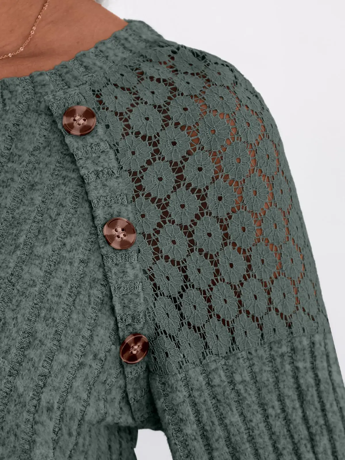 2025 New Autumn Women's Blouses Elegant Fashion Lace Hollow Out Patchwork Button Shirts Loose Casual Long Sleeve Pullover Tops