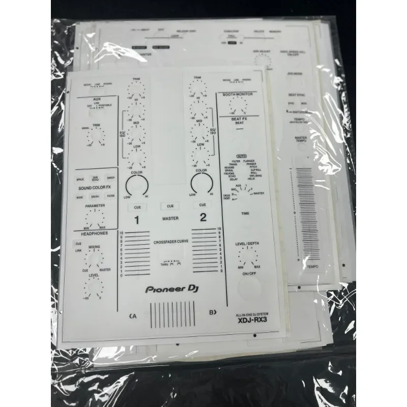 Pioneer XDJ-RX3 PVC Film All-in-One Controller Driver PVC Sticker Panel Non-Iron Plate
