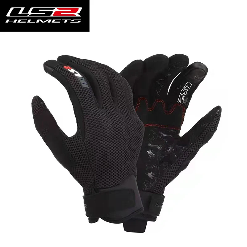 

LS2 Motorcycle Riding Gloves Men's Summer Anti Drop, Wear Resistant, Comfortable, Breathable Motorcycle Racing Off Road Gloves