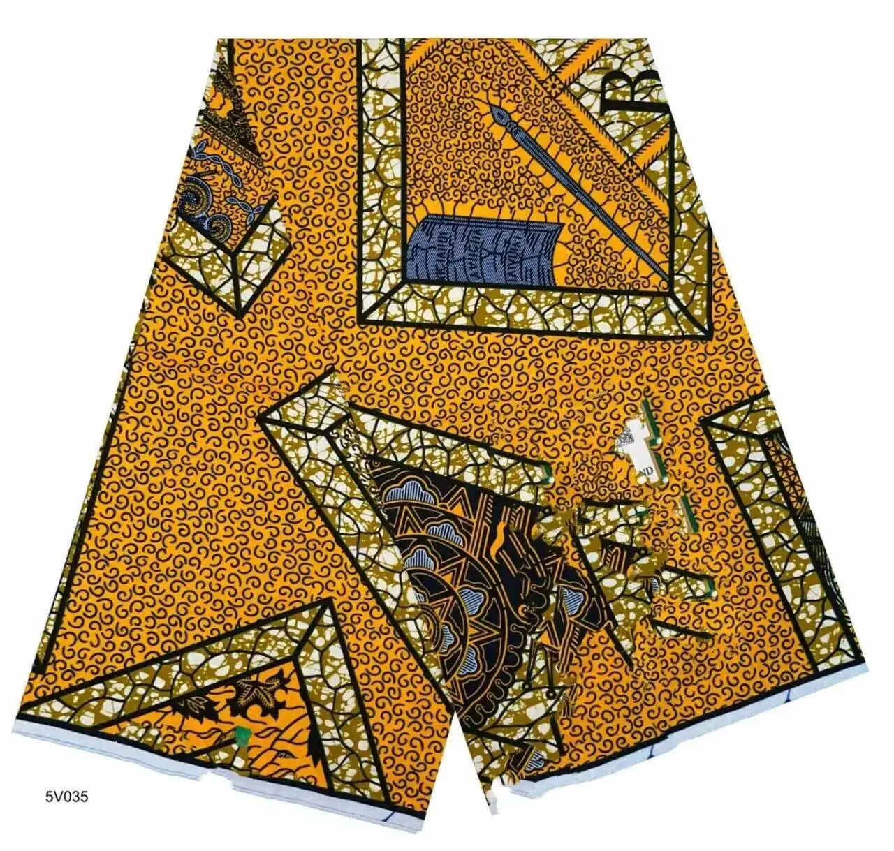 Latest Style Ankara Wax Print Fabric High Quality African Wax Fabric 100% Cotton Soft African Guaranteed Veritable Real Wax 6
