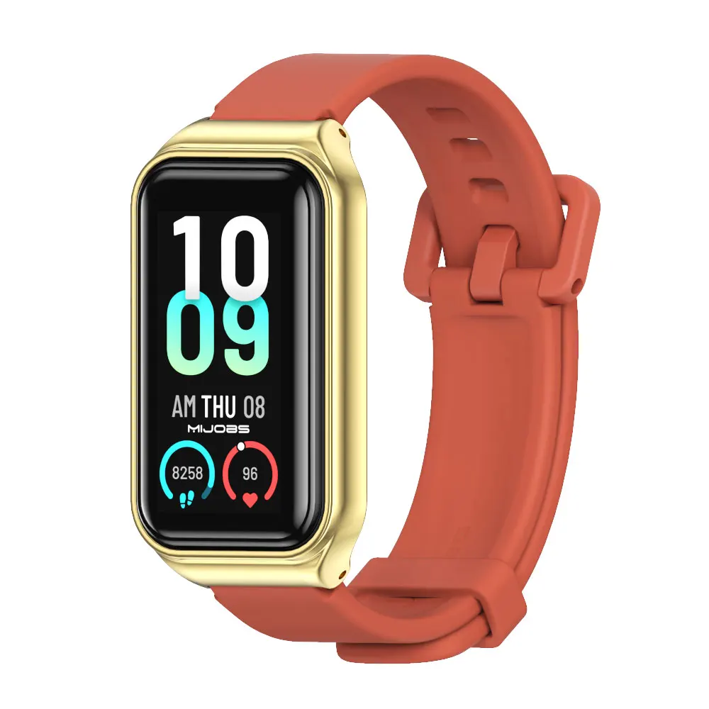 Silicone Waterproof Replacement Strap for Amazfit Band 7 - Soft and Comfortable Watch Bracelet